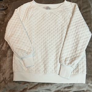 Quilted sweatshirt
